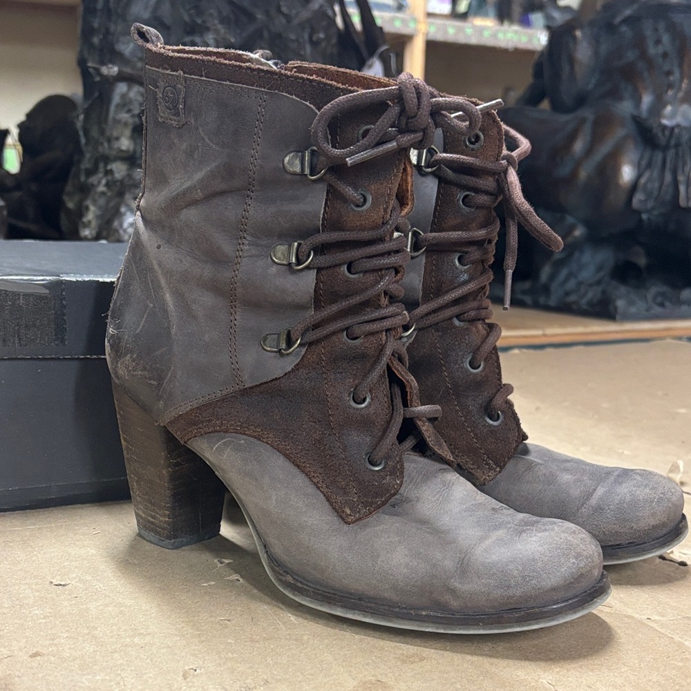 Sixty Seven lace up heeled boot